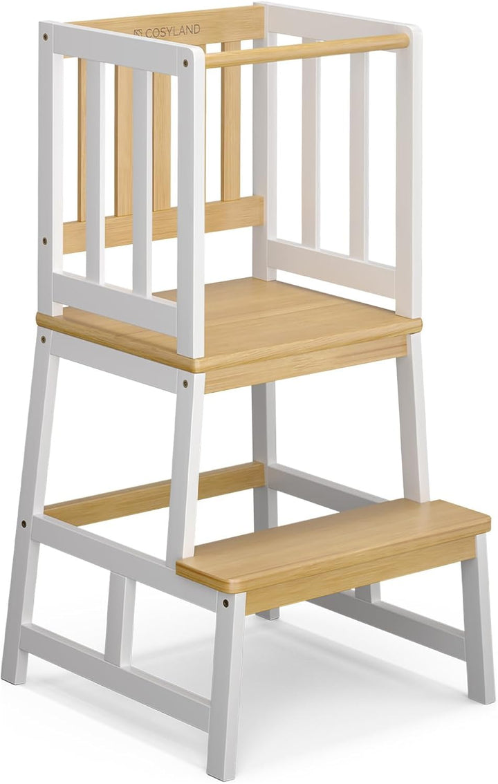 COSYLAND Lernturm ab 1 Jahr – Montessori Learning Tower für Kinder – Sicherer Kinder Lernturm ab 2 J