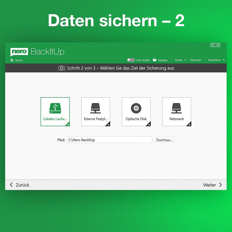 Nero Testsieger Backup Software - Unbegrenzte Lizenz | Datensicherung erstellen, Auto-Backup, Cloud-