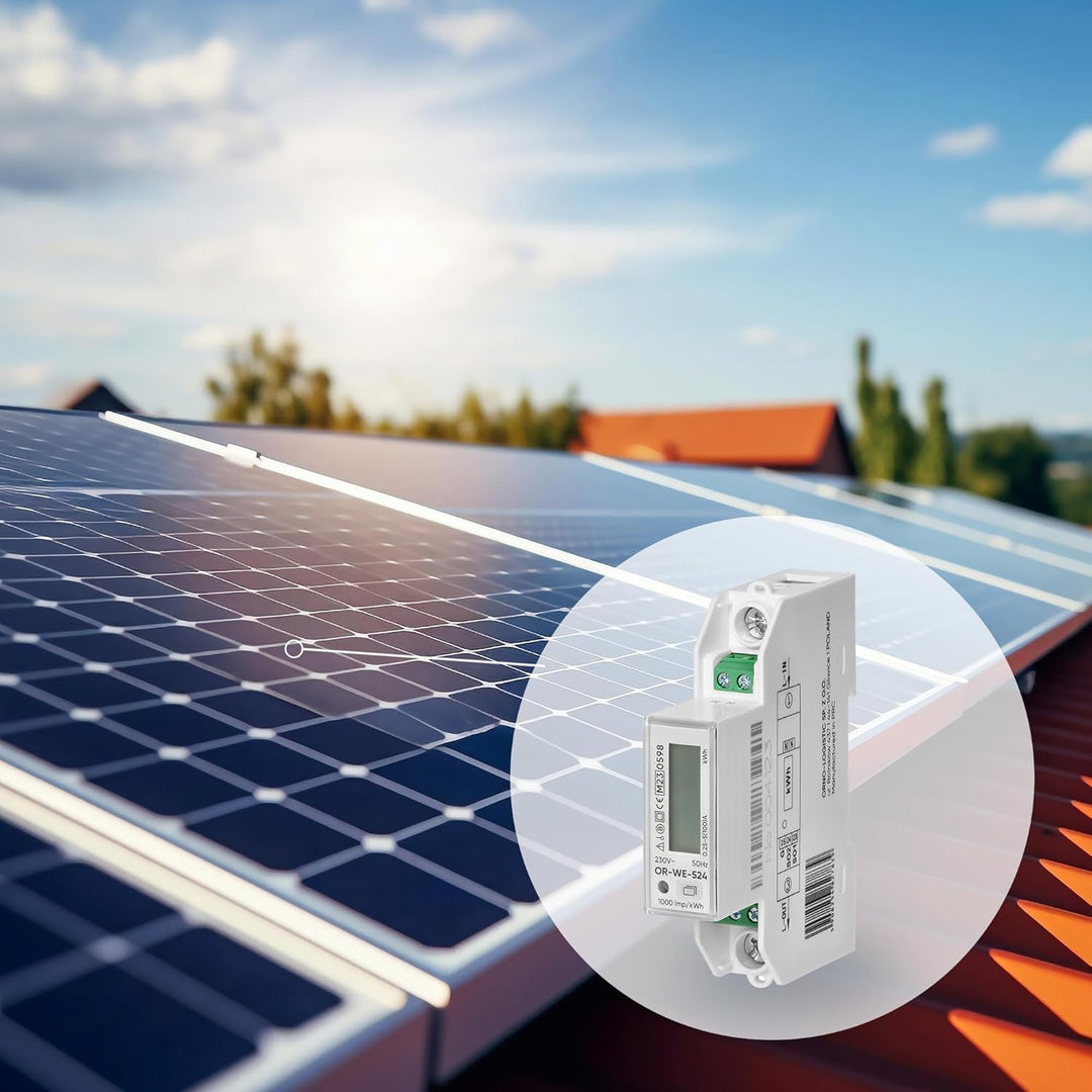 Stromzähler Hutschiene 1-Phasen DIN-Schienenmodul TH-35mm für PV-Solarsysteme 100A MID (standard), s