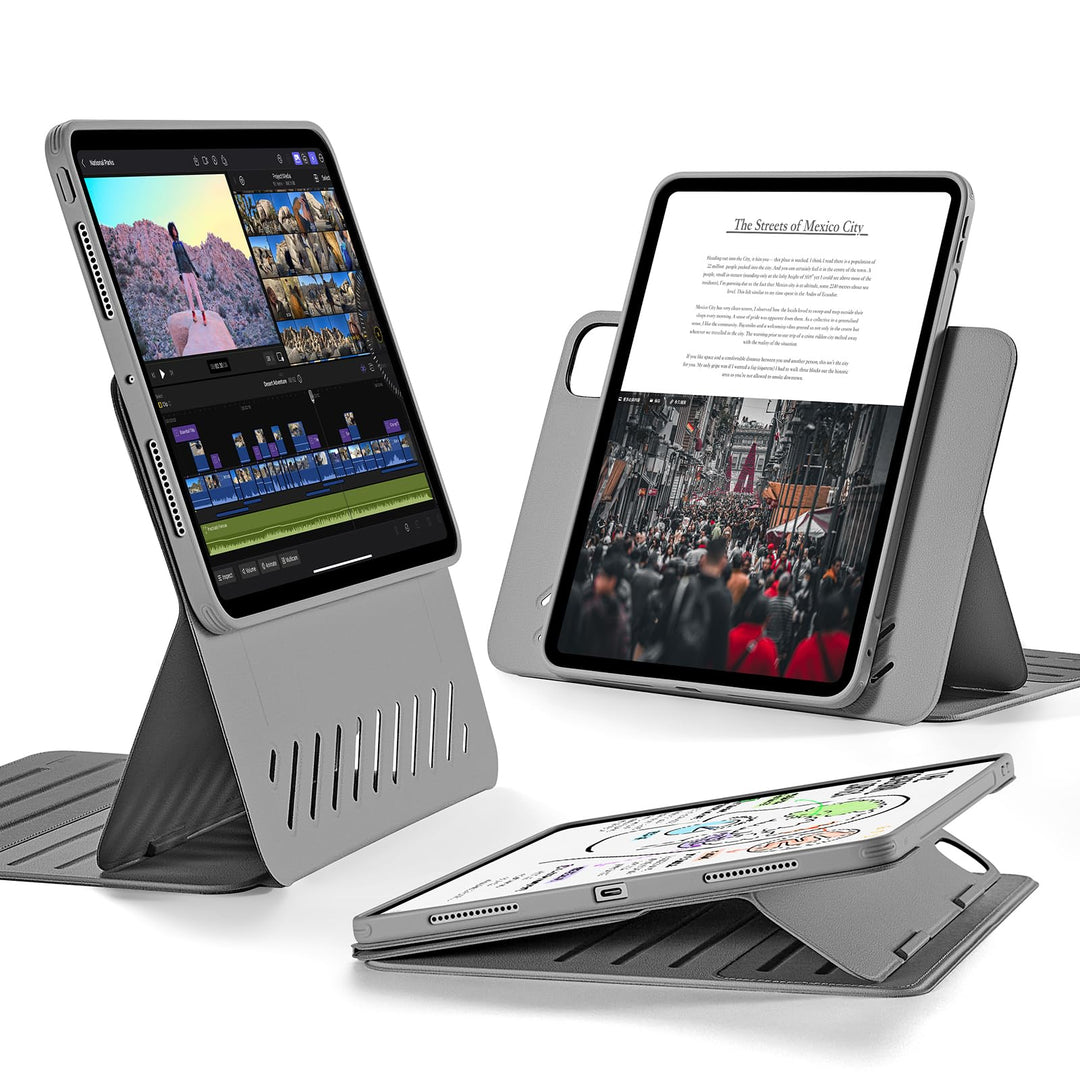 ESR für iPad Pro 11 Hülle (2022/2021/2020/2018), abnehmbare magnetische Abdeckung, Verstellbarer Hoc