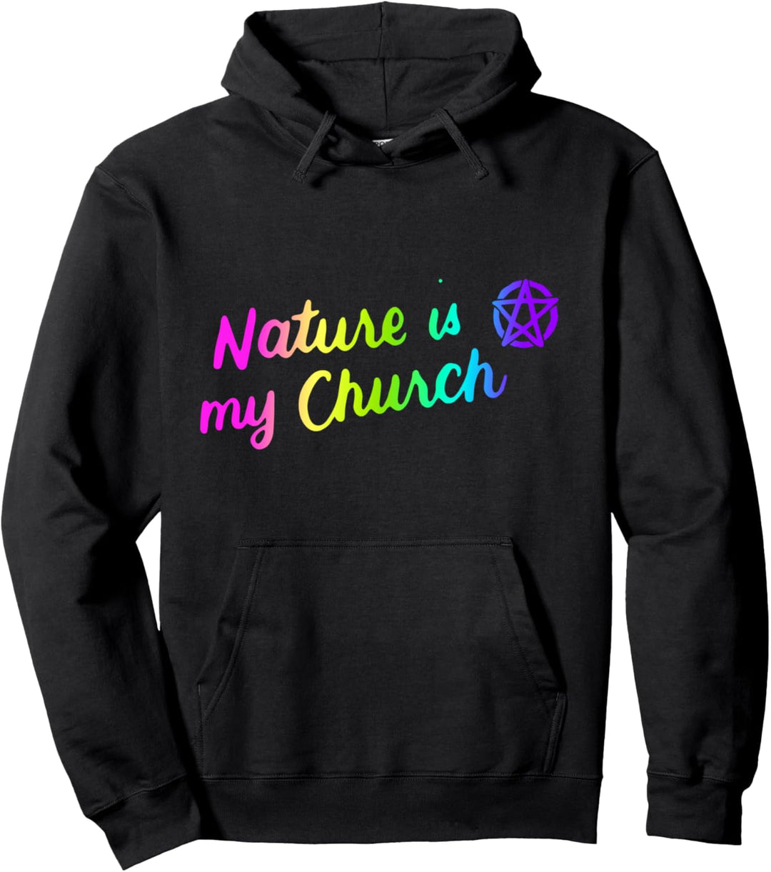 Die Natur ist Meine Kirche Mond Göttin Heidnische Hexe Wicca Pullover Hoodie