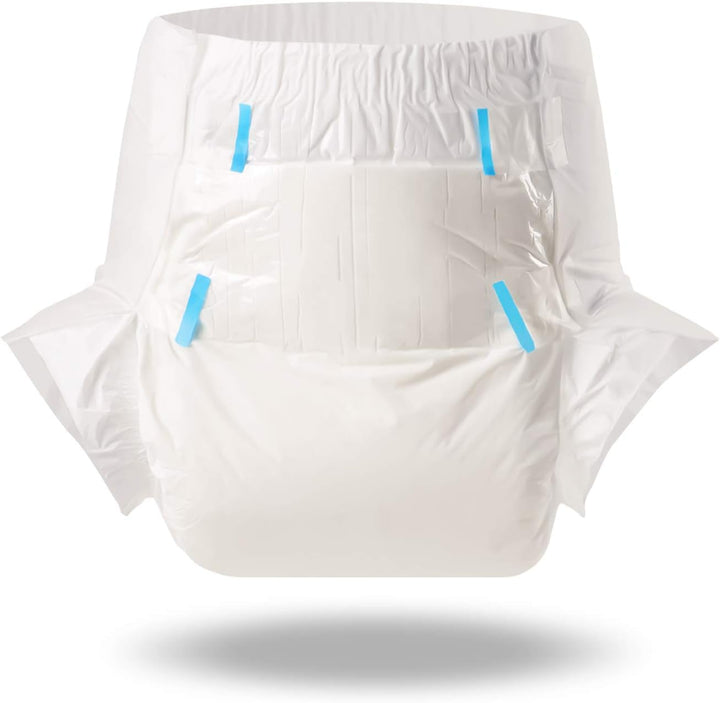 LittleForBig Erwachsenen Windeln 10 Stück-ABDry Weisse Windeln (Large 36"-46") L (10 Stück), L (10 S