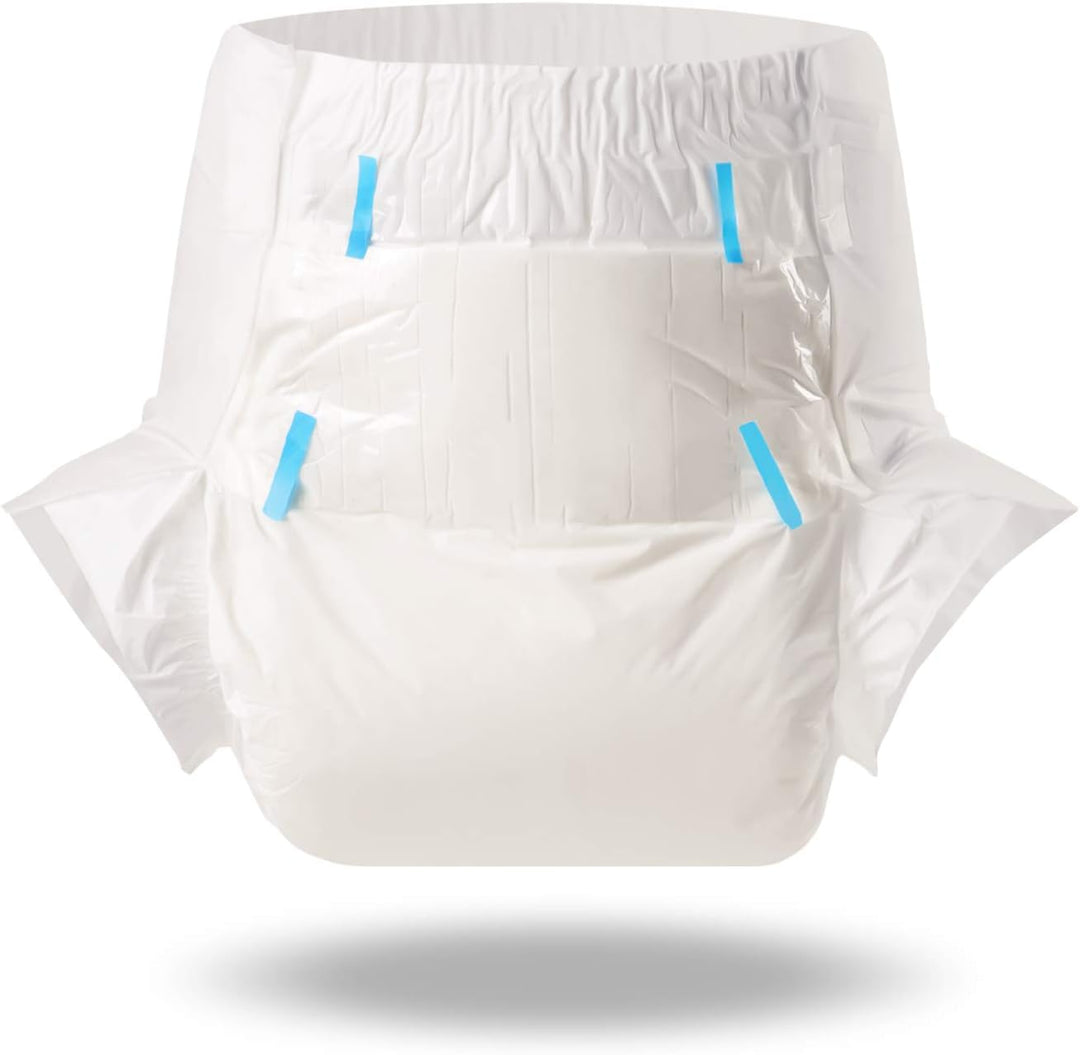 LittleForBig Erwachsenen Windeln 10 Stück-ABDry Weisse Windeln (Large 36"-46") L (10 Stück), L (10 S