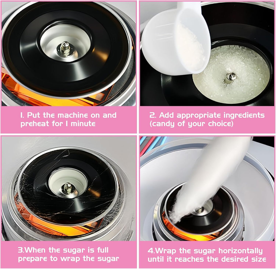 Zuckerwattemaschine Für Zuhause, Zuckerwatte Maschine, Retro Cotton Candy Machine, 450w Für Verschie