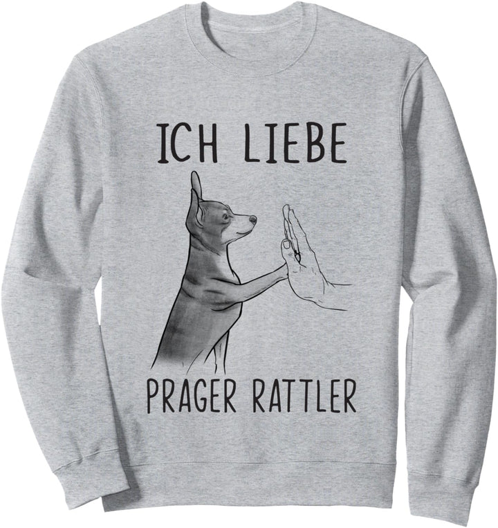 Ich Liebe Prager Rattler Hund Rattler Mama Prager Rattler Sweatshirt