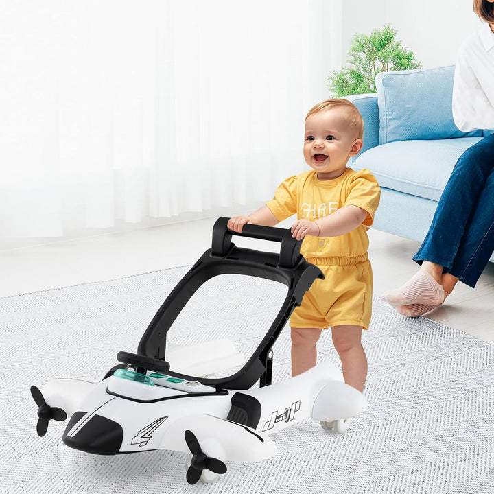 DREAMADE Lauflernhilfe, Babywalker mit Musik, Lichtern, verstellbarer Höhe & Geschwindigkeit, Laufle