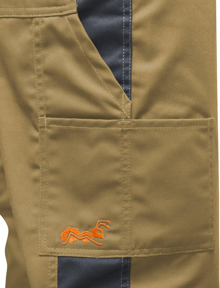 strongAnt Arbeitshose Herren Power Stretch Outdoorhose 30 Beige-grau / Canvas Kein Stretch, 30 Beige
