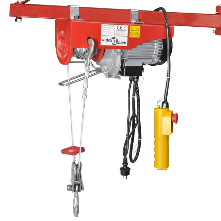 Festnight Elektrische Hebezug Seilhebezug Seilzug Tragkraft 400/800kg Elektro-Hebezug Einzelkabel 12