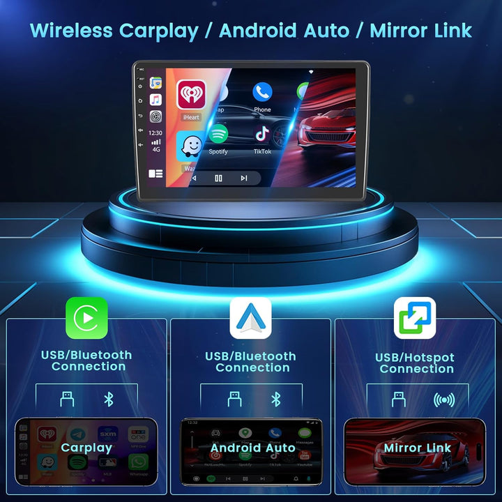 2+64GB Android Autoradio für Peugeot 3008 5008 2009-2016 Wireless Carplay Android Auto, 9'' IPS Touc