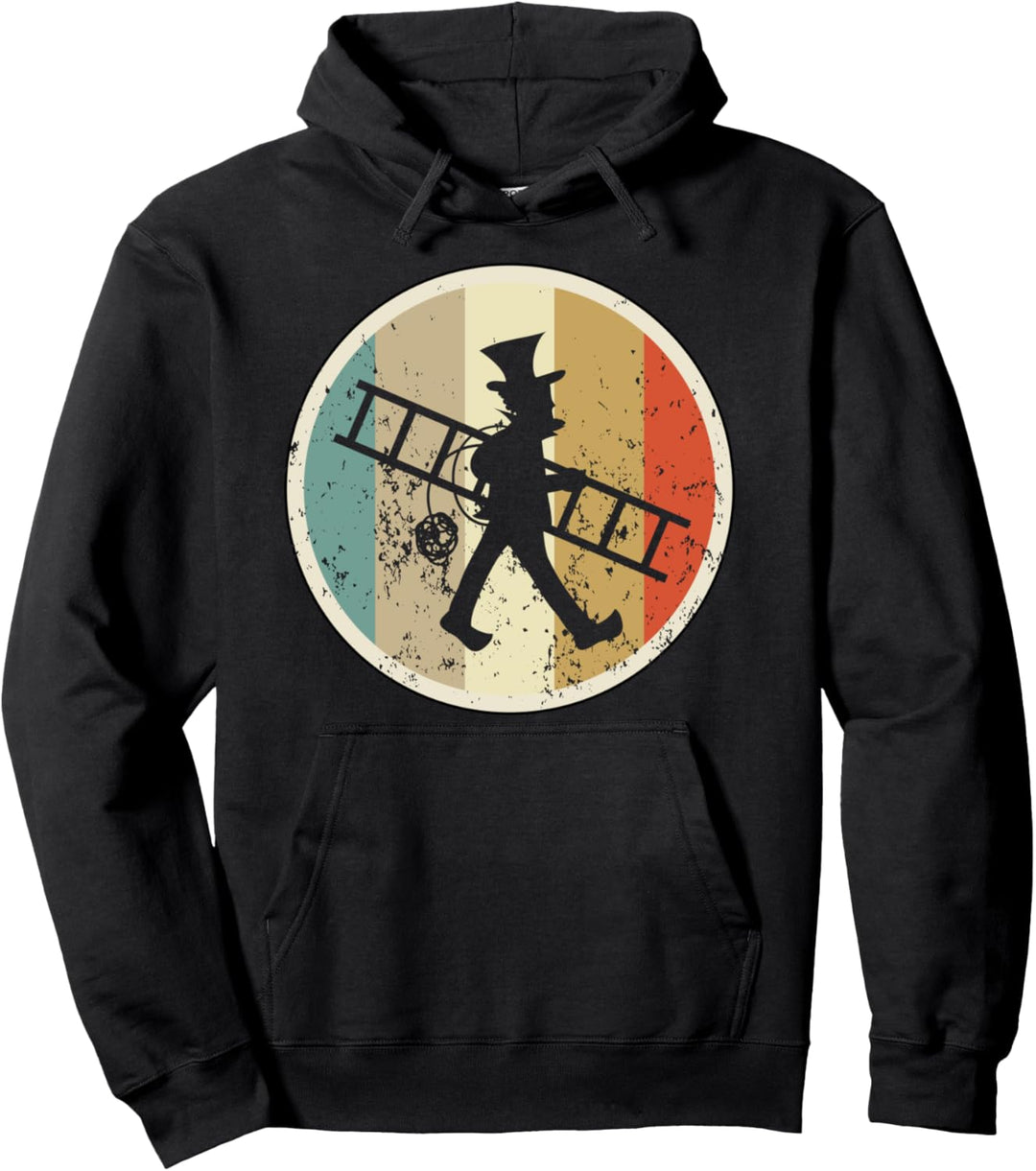 Retro Vintage Grunge Beruf Schornsteinfeger Kaminkehrer Pullover Hoodie