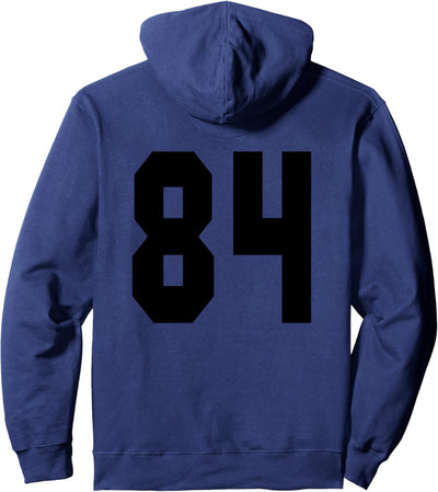 # 84 Team Sports Jersey Front & Back Number Player Fan Pullover Hoodie