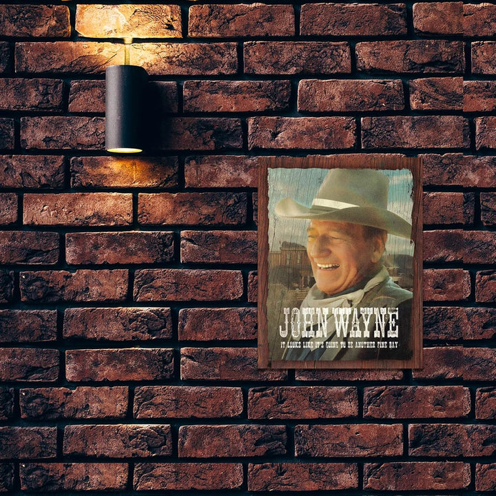 Desperate Enterprises John Wayne Blechschild, 31,8 x 40,6 cm (B x H) Fine Day, Fine Day