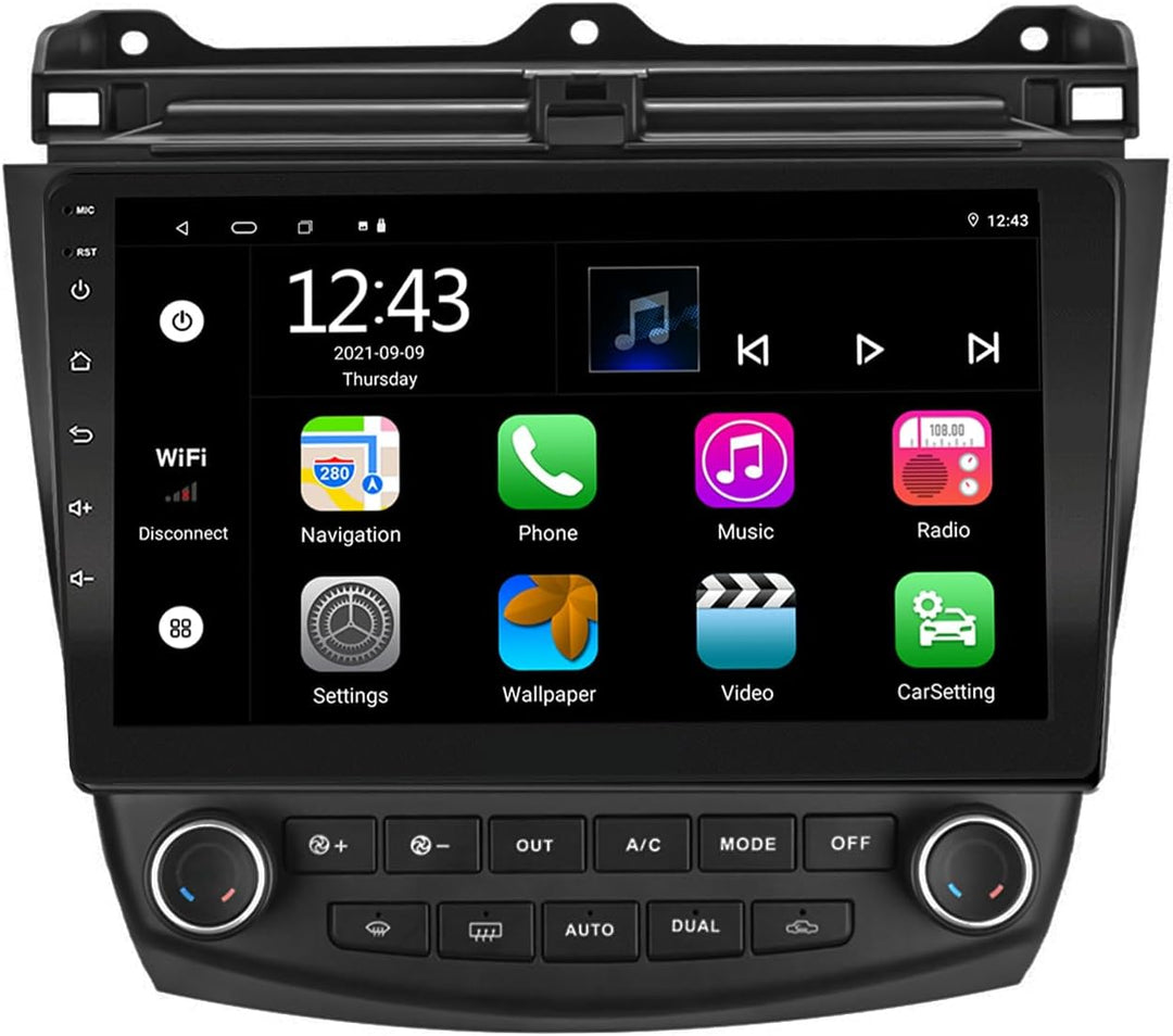 EZoneTronics Android 10 Internet Autoradio Stereo für Honda Accord 7. 2003-2007 10 Zoll Touchscreen