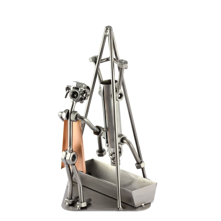 Steelman24 I Schraubenmännchen Schlachter I Made in Germany I Handarbeit I Geschenkidee I Stahlfigur