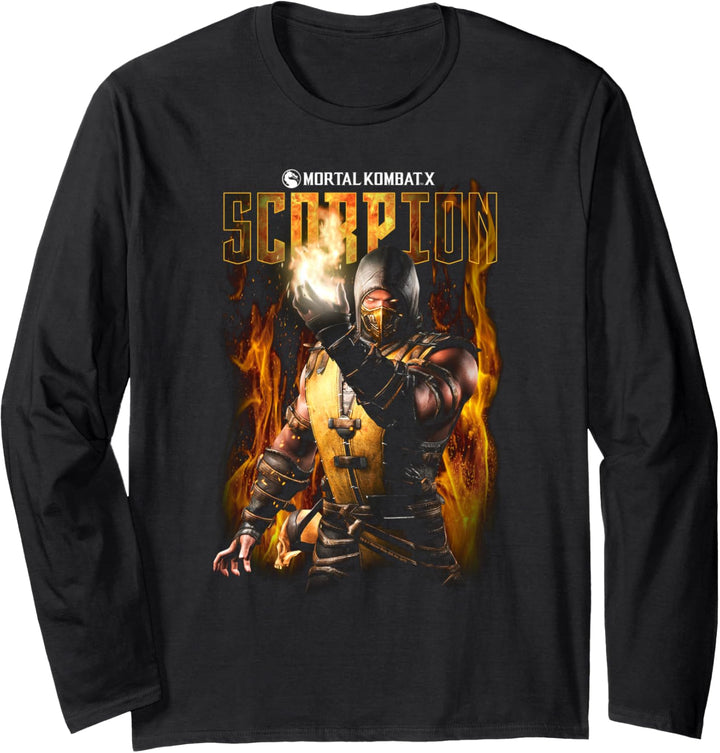 Mortal Kombat X Scorpion Langarmshirt