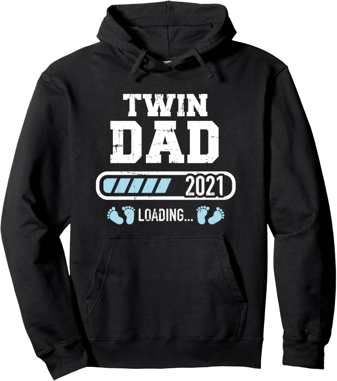 Zwillingsvater oder Zwillingspapa 2021 loading Pullover Hoodie