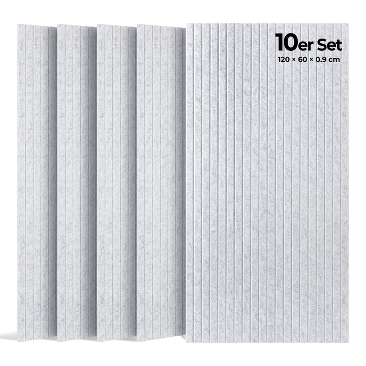 Akustikpaneele Selbstklebend, 10 Stück 120x60x0.9 cm(7.2m²) Wandpaneele Selbstklebend, Hohe Dichte S