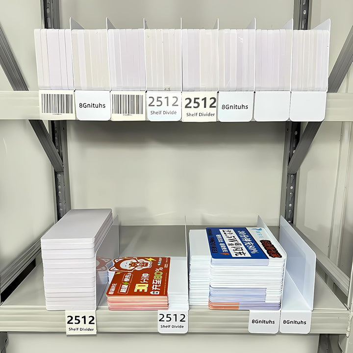 20 Stück 25 x 12 cm 1 mm Bücherregaltrenner; Bücherregaleinsatz; Freiraum für Regale und Schränke; C
