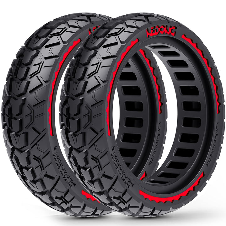 2PCS E Scooter Reifen 9.5x2.5-6.1 Tubeless, Werten Sie Ihr Scooter auf mit Reifen 9.5x2.5, Vollgummi