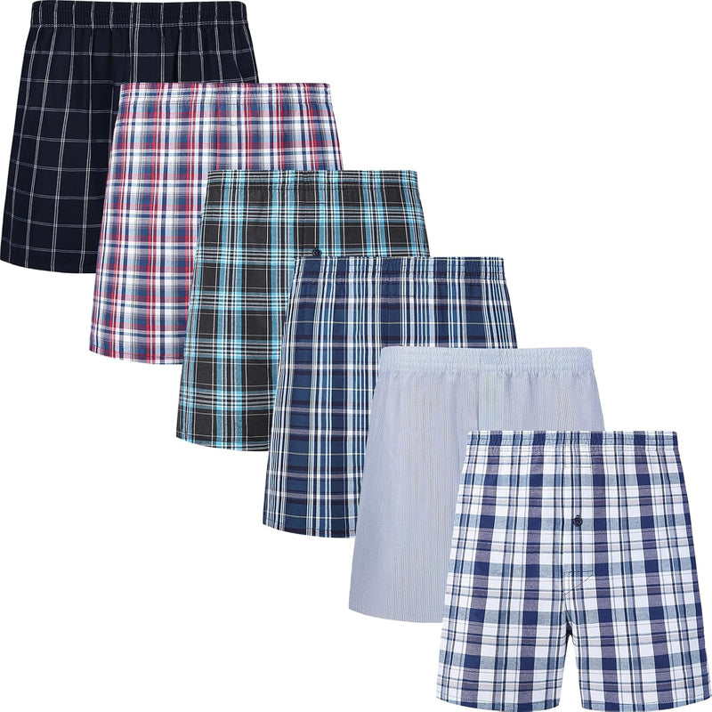 JupiterSecret Herren Boxershorts Baumwolle Unterhosen Männer 6er und 10er Pack Grosse Amerikanische