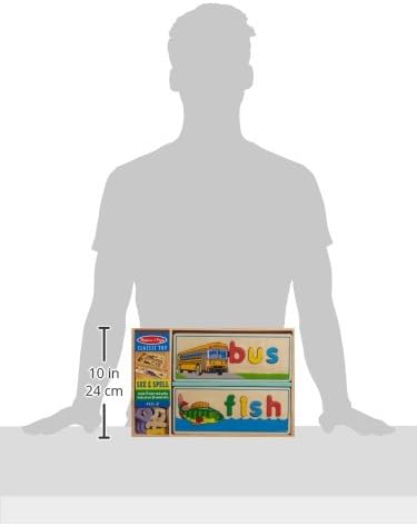 Melissa & Doug See & Spell , Spelling Game , Wooden Alphabet Letters and Words , Word Flash Cards ,