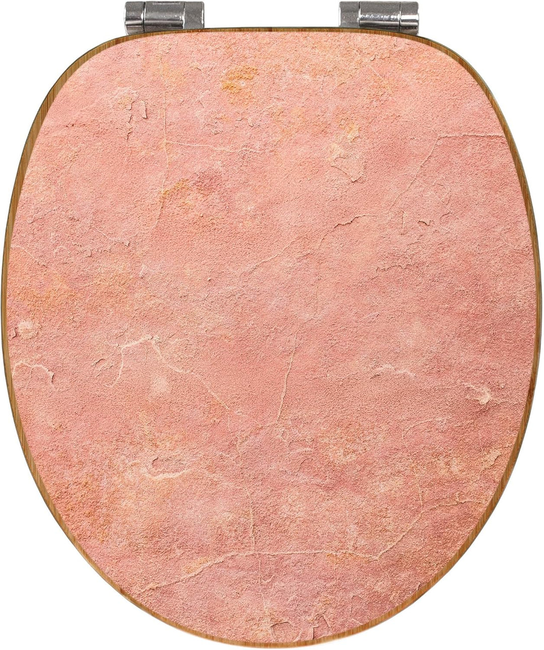 banjado Design WC Sitz Bambus Absenkautomatik 45,8x37,5cm - Toilettendeckel mit Absenkautomatik Holz