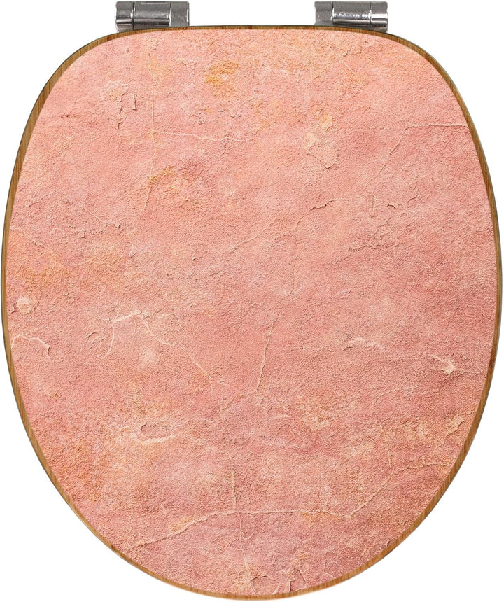 banjado Design WC Sitz Bambus Absenkautomatik 45,8x37,5cm - Toilettendeckel mit Absenkautomatik Holz