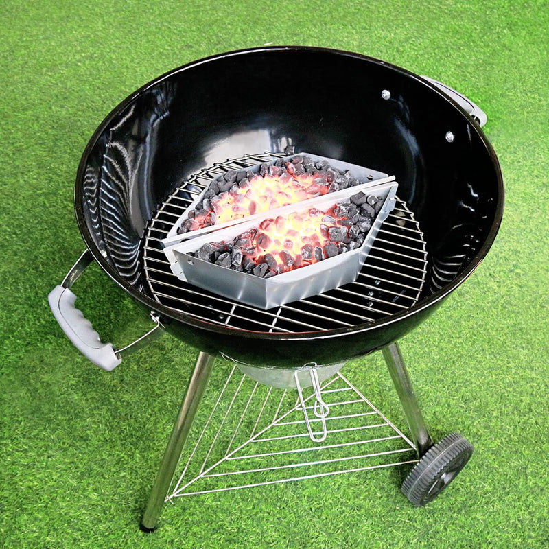 Denmay kohlekorb kugelgrill 2Pack für Weber 7403, One Touch, Master Touch und alle Anderen 57 cm Kug