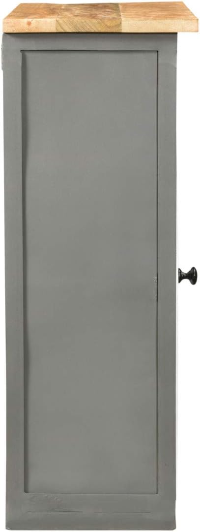 Woodkings® Bad Hängeschrank Pinetown Metall recyceltes Massivholz antik, Vintage, Design, Industrial