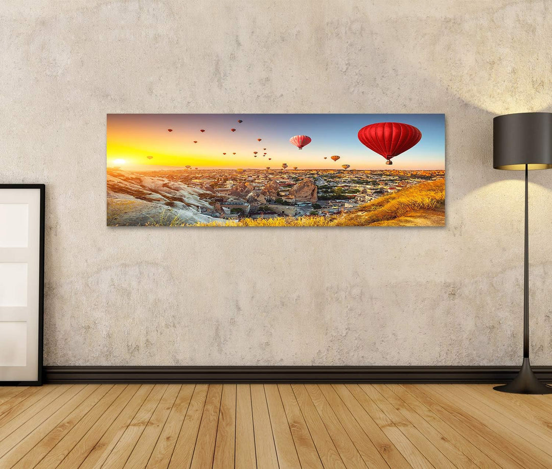 islandburner Bild auf Leinwand Heissluftballons Fliegen Über Das Spektakuläre Kappadokien Bilder Wan