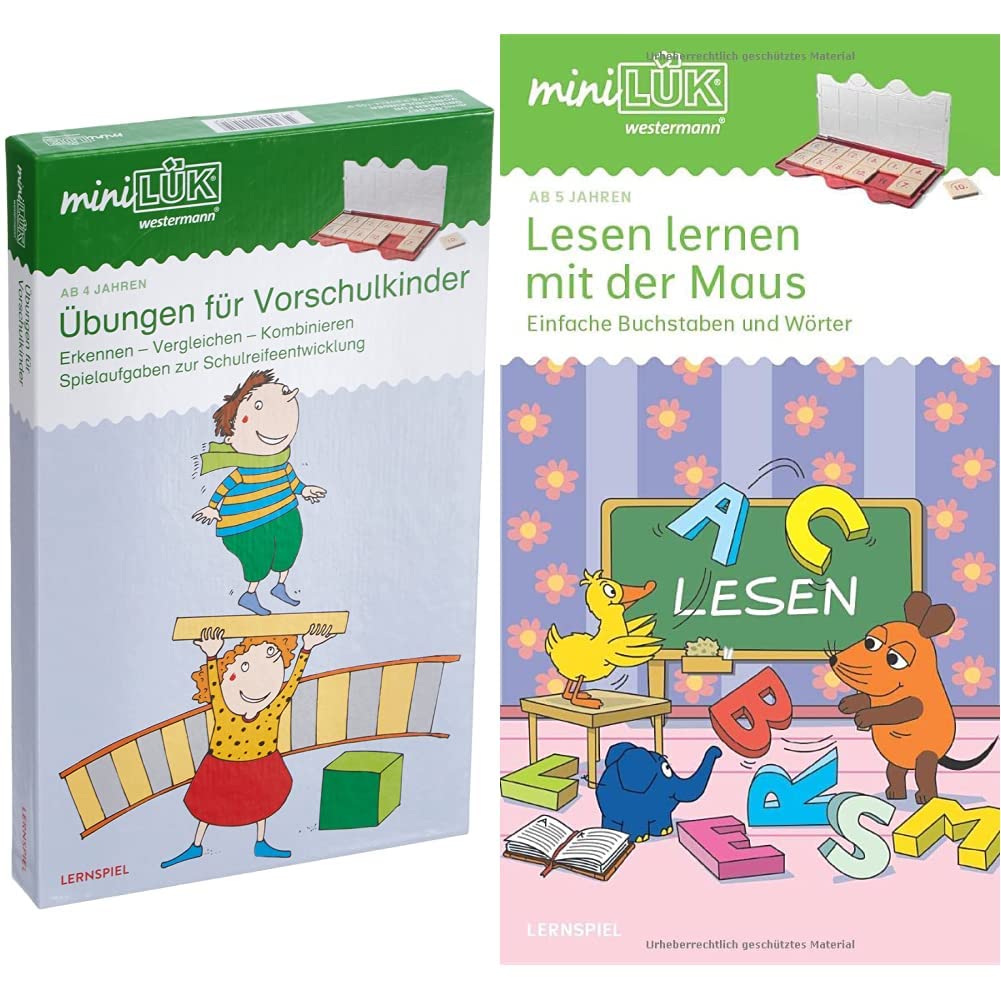 miniLÜK-Sets: miniLÜK-Set: Kindergarten/Vorschule &amp; miniLÜK-Übungshefte: miniLÜK: Vorschule/1.Klasse