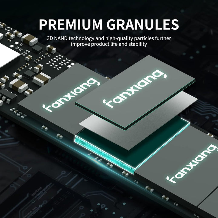 fanxiang M.2 SSD 1TB NVMe PCIe 3.0, Interne Festplatte mit Geschwindigkeit bis zu 2100MB/s, 3D NAND