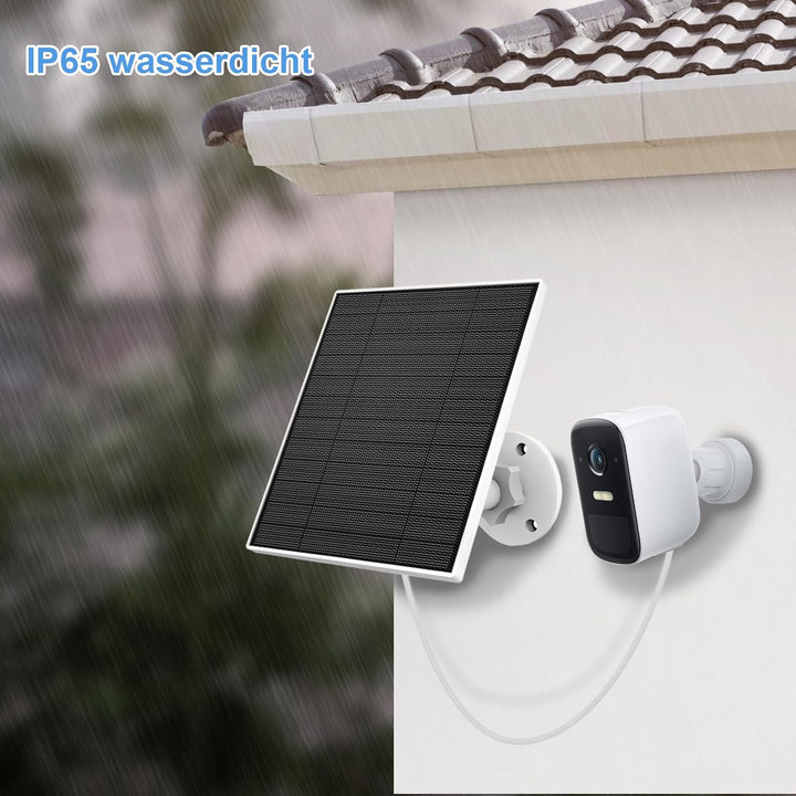 Solarpanel für Eufy Outdoor kamera, Kompatibel mit Eufycam Kamera, Kontinuierliche Stromversorgung,