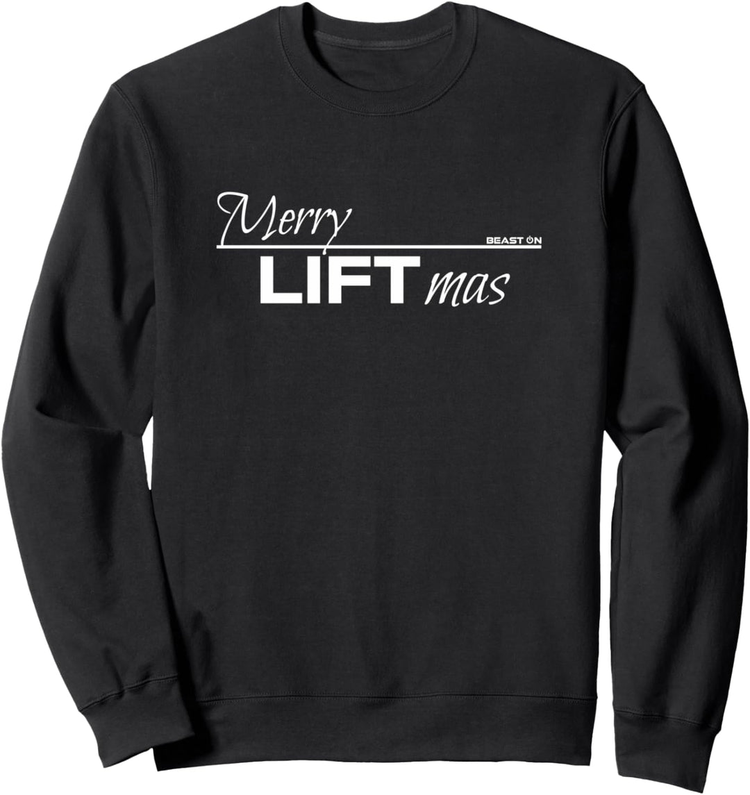 Merry Liftmas Weihnachten Fitness Motivation Gym Sprüche Sweatshirt