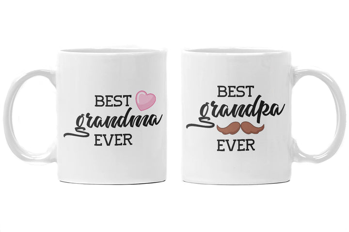 Trendation - Beste Oma und Opa Geschenk Set Tassen Weihnachten Geschenke für Grosseltern Geburtstag
