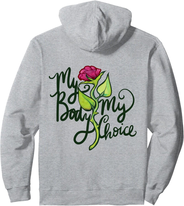My Body My Choice feministisches Blumenmuster Pullover Hoodie