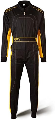 Speed Kartoverall Schwarz/gelb - Denver HS-2 Modell 2018 Racewear (XL)