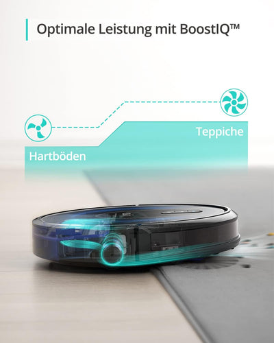 eufy RoboVac G30 Saugroboter mit Smart Dynamic Navigation 2.0, Roboterstaubsauger mit 2000Pa Saugkra