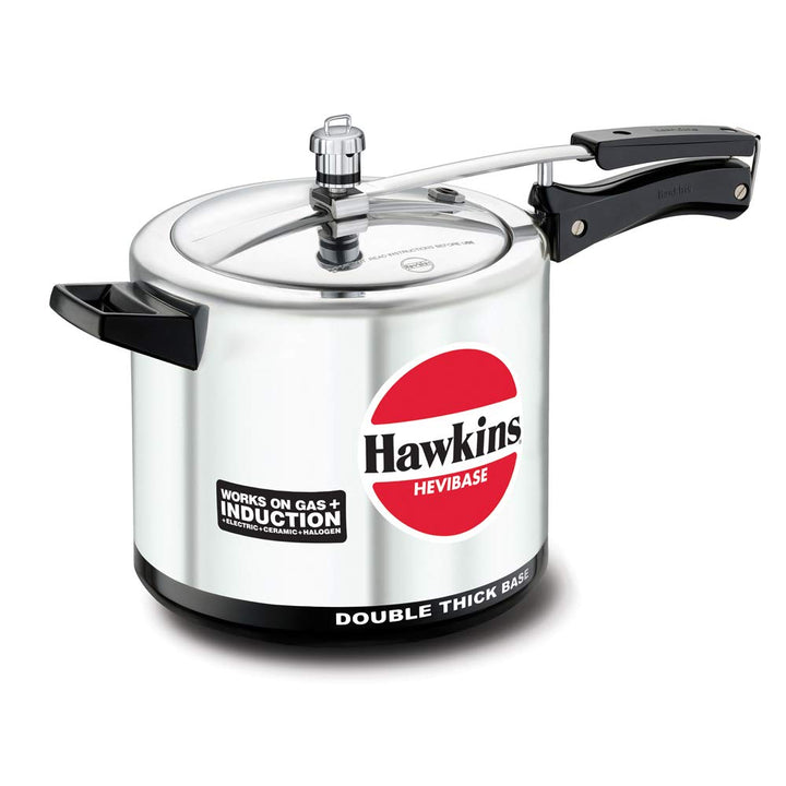 Hawkins Hevibase IH65 HAIH65 Schnellkochtopf, Aluminum, Silver 6.5 Liter, 6.5 Liter