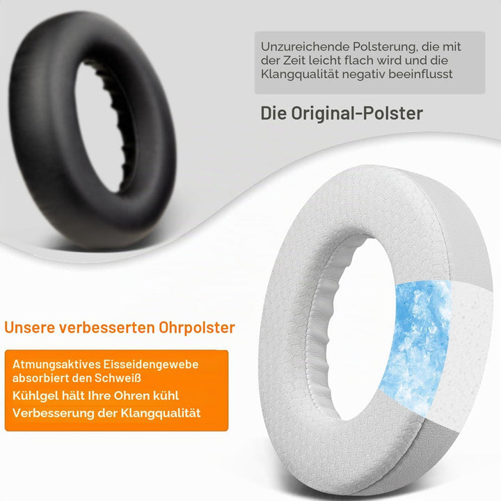 SOULWIT Kühlgel Ersatzpolster Ersatz Ohrpolster für Bose 700 (NC700 NC 700) Noise Cancelling Kopfhör