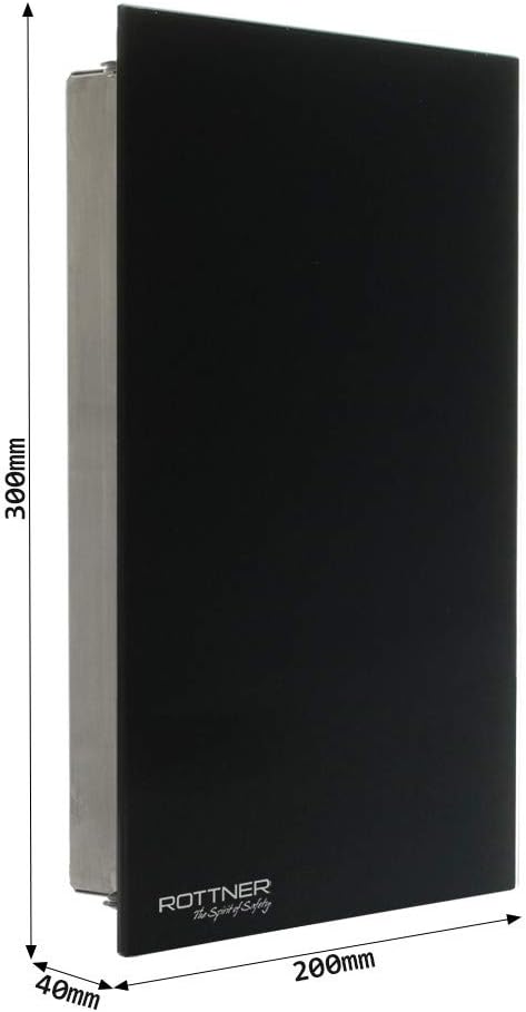 Profirst Schlüsselschrank Glarus Black, Magnetverschluss, Schwarz, BxH 20x30 cm, 8 Haken, inkl. Befe
