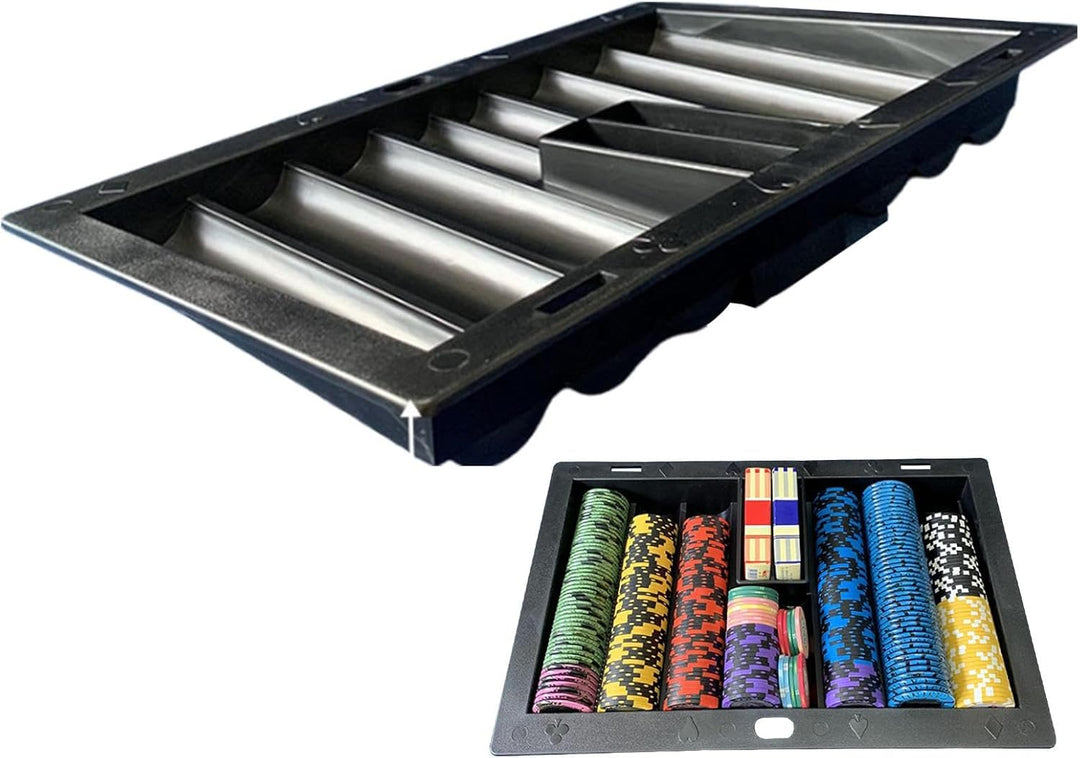 Poker-Chip-Koffer | Pokerchip-Tisch Display - Pokerchiphalter Rack Casino Pokertisch Händler Chips T