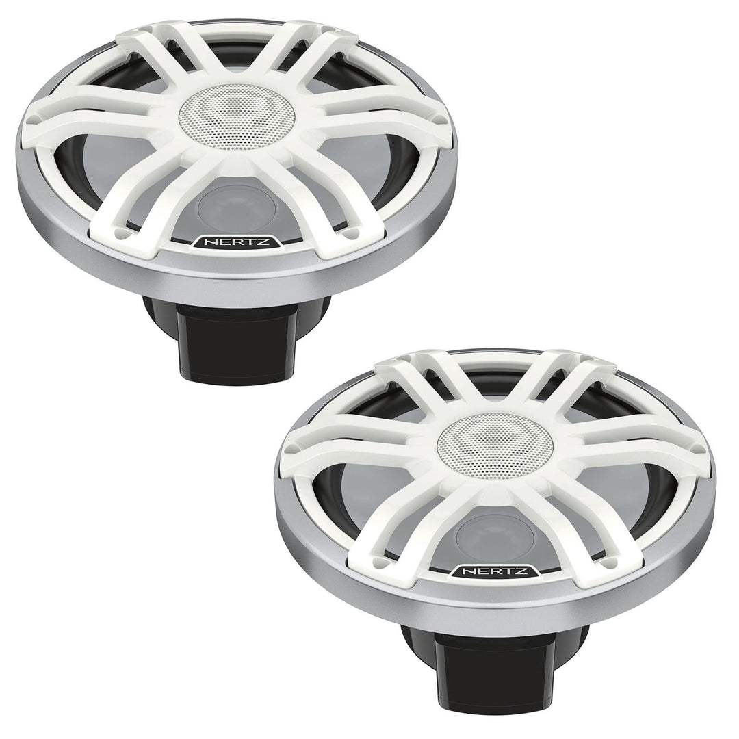 Hertz HMX 8 S-LD-SW - 20 cm 2-Wege-Lautsprecher mit 200 Watt (RMS: 100 Watt) - weiss
