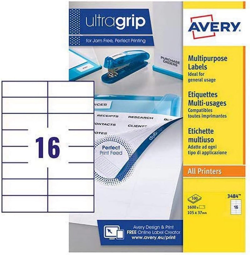 Avery 3484 Universal-Etikette (A4)