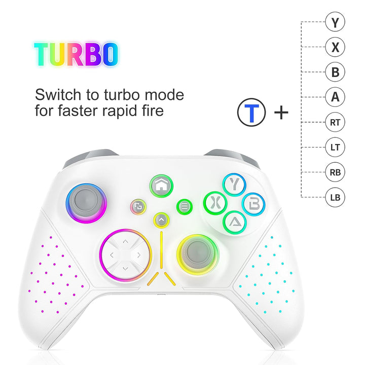 Gamrombo Wireless Controller für Xbox Series X|S, Xbox One, PC, iOS/Android, Kabelloser Gamepad mit