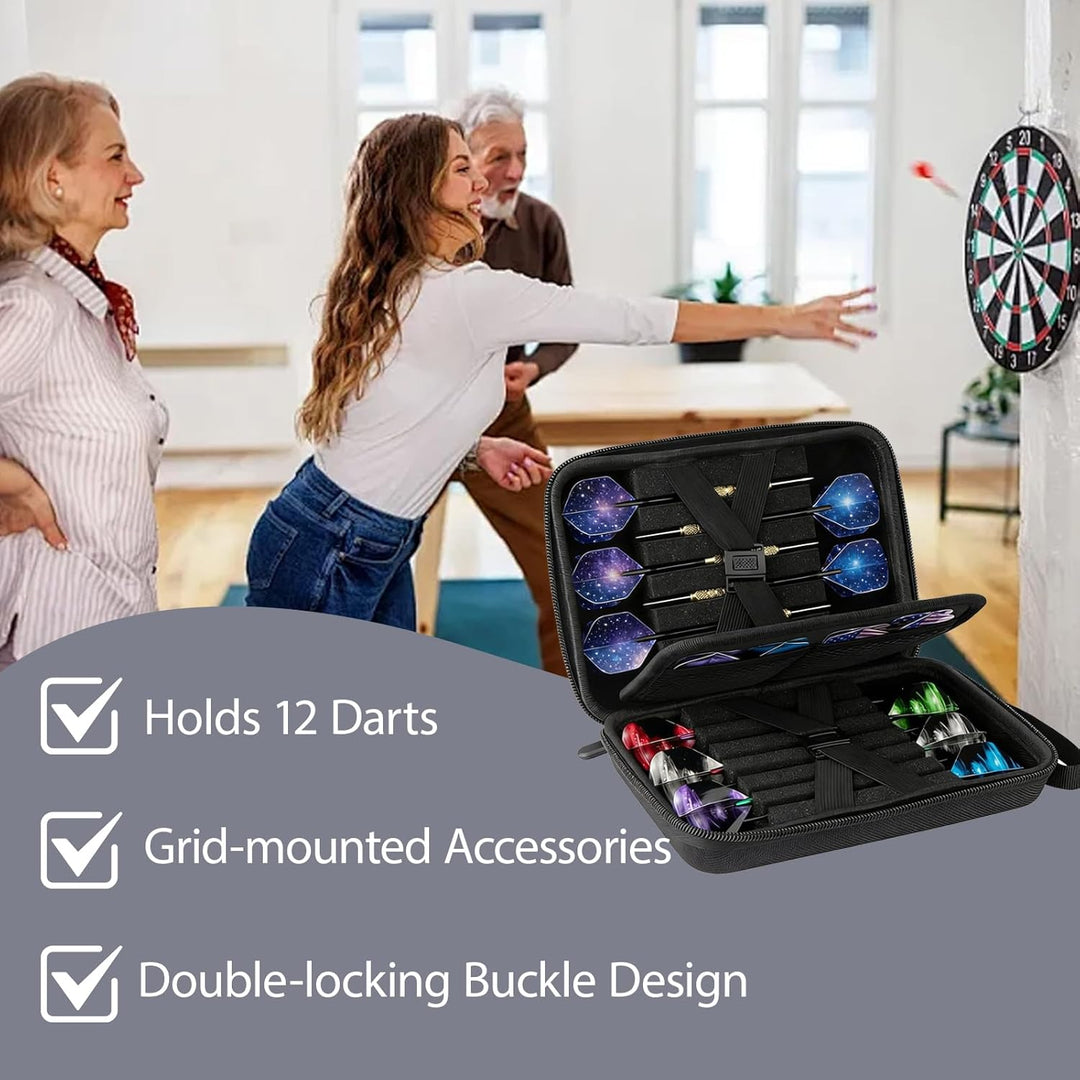 JAWAI Dartpfeile Tasche, Dart Tasche für 12 Darts, Dartpfeile Tasche, Dart Zubehör 12 Darts Aufbewah
