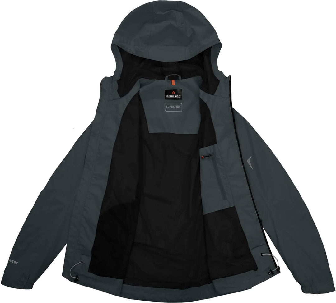 Bergson Herren Regenjacke EGGEN - Wanderjacke - Fahrradjacke - Outdoorjacke - wasserdicht - winddich