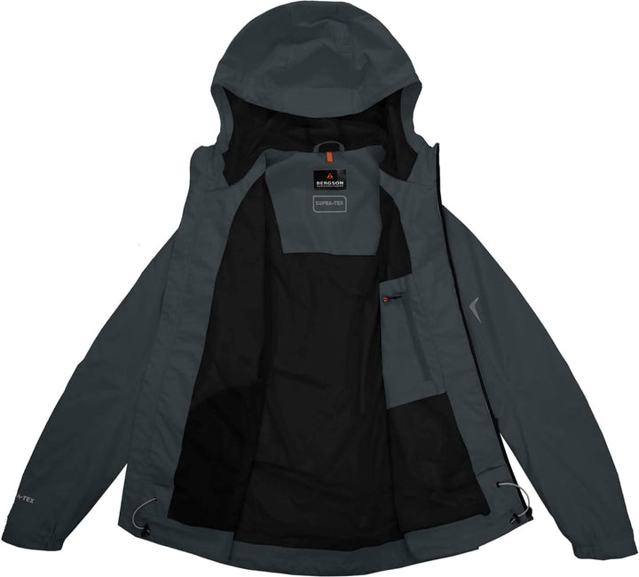 Bergson Herren Regenjacke EGGEN - Wanderjacke - Fahrradjacke - Outdoorjacke - wasserdicht - winddich