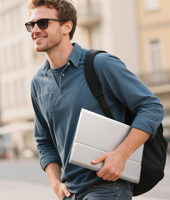 Vobafe Hülle mit Tastatur für iPad A16 11 Generation 2025/10 Gen 2022 10,9", Air 11 Zoll M4 2026/M3/
