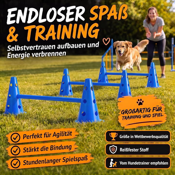 Hunde Agility Tunnel - Hundetunnel Spieltunnel; 500cm Agilitytunnel; Agility Zubehör-Set Hundehöhle